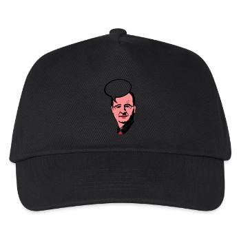 francois holland Präsident Blase Führer - Kinder Basecap - Schwarz - Vorne