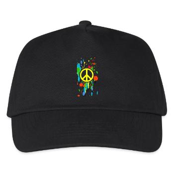 peace symbol 5 - Casquette de baseball Enfant - noir - Devant