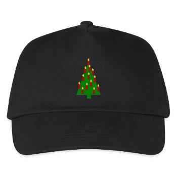 Tannenbaum Weihnachten - Kinder Basecap - Schwarz - Vorne