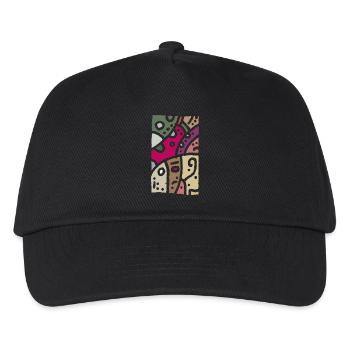 Modèle art - ethno couleur - Casquette de baseball Enfant - noir - Devant