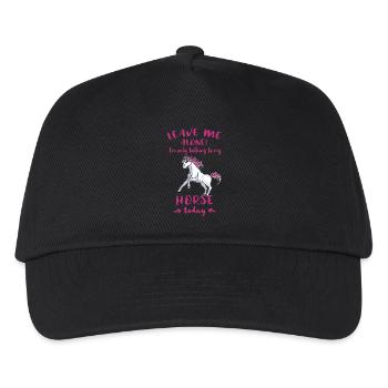Horse Rider Riding Horse Horse Saying Gift - Kids’ Baseball Cap - black - Front