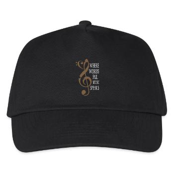 I love Music - Kinder Basecap - Schwarz - Vorne