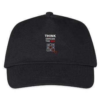 Think outside the box - Kids’ Baseball Cap - black - Front