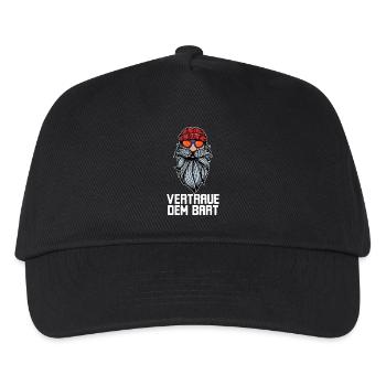 Humorous Beard Goatbeard Statement Beard Hairstyle - Kids’ Baseball Cap - black - Front