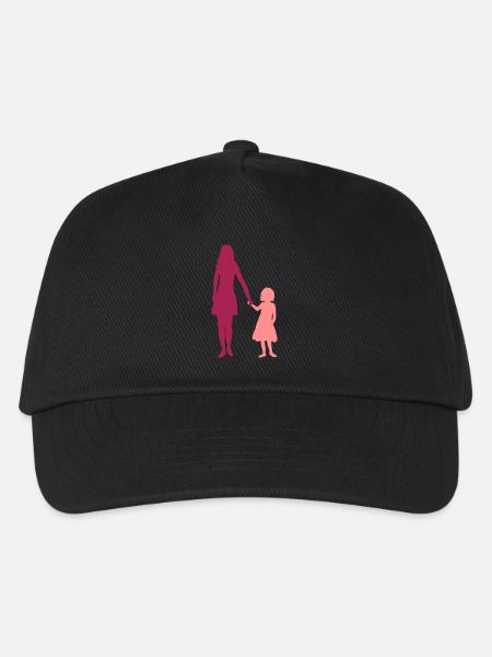 Duo Mädchen Mama - Kinder Basecap - Schwarz