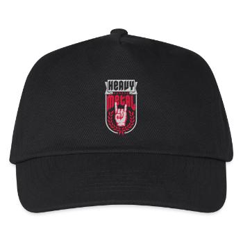 Heavy Metal Logo Hand Signal - Kids’ Baseball Cap - black - Front