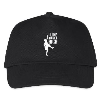 like to get high - Kinder Basecap - Schwarz - Vorne