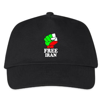 Free iran - Kinder Basecap - Schwarz - Vorne