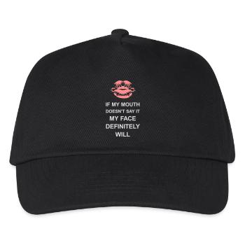 Mon visage le fera certainement - Casquette de baseball Enfant - noir - Devant