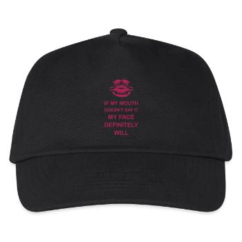 Mon visage le fera certainement - Casquette de baseball Enfant - noir - Devant