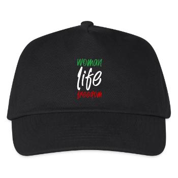 Woman Life Freedom - Kinder Basecap - Schwarz - Vorne