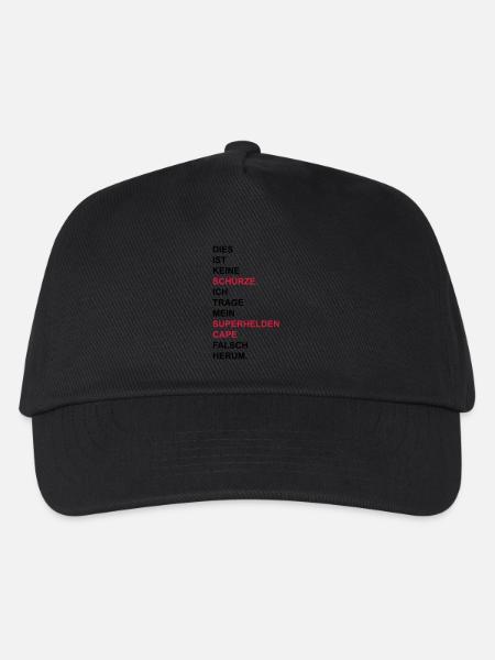 Schürze - Kinder Basecap - Schwarz