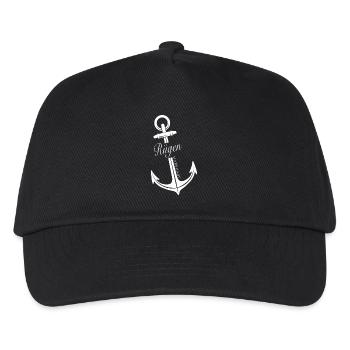 Rügen - Kinder Basecap - Schwarz - Vorne