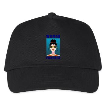 WIFE. DAUGHTER. ADOLESCENT. WOMEN'S DAY - Kids’ Baseball Cap - black - Front