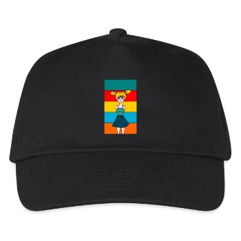EHEFRAU. TOCHTER. JUGENDLICHER. FRAUENTAG - Kinder Basecap - Schwarz - Vorne