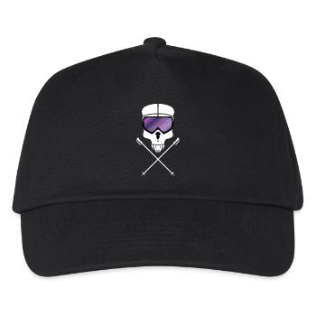 Ski Skull - Kids’ Baseball Cap - black - Front