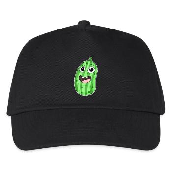 Motif concombre - Casquette de baseball Enfant - noir - Devant