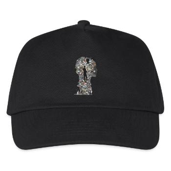 Le puzzle humain - Casquette de baseball Enfant - noir - Devant