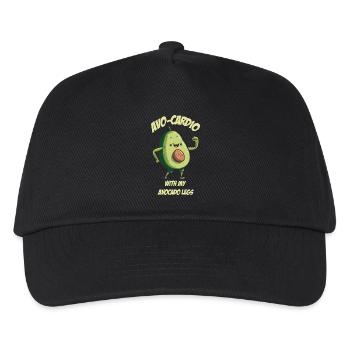 Avo Cardio Avocado fait du sport - Casquette de baseball Enfant - noir - Devant