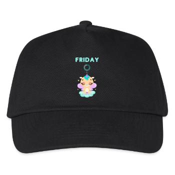 Friday loading, you only live once,Weekend - Kids’ Baseball Cap - black - Front