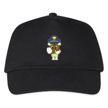 Coffee Policeman Whistle Police - Kids’ Baseball Cap - black - Front