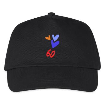 60. 60 YEARS. 60TH ANNIVERSARY. BIRTHDAY 60 YEARS. - Kids’ Baseball Cap - black - Front