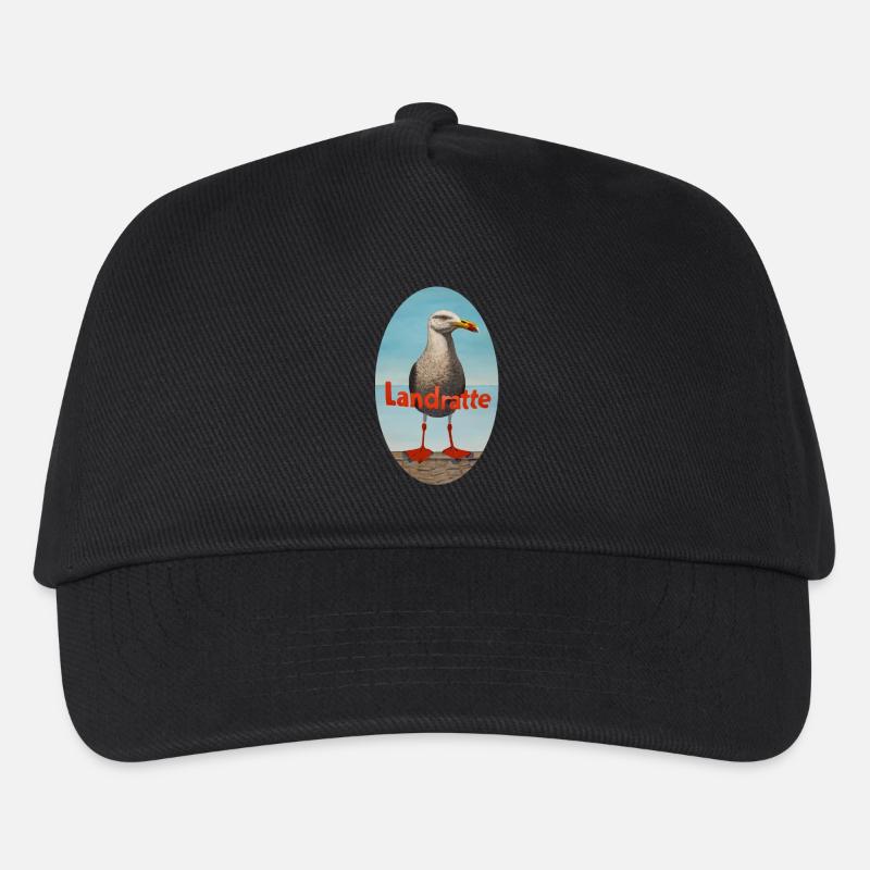 Landratte - Kinder Basecap - Schwarz