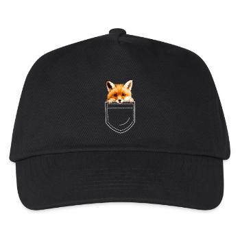 Fox Foxes - Kids’ Baseball Cap - black - Front