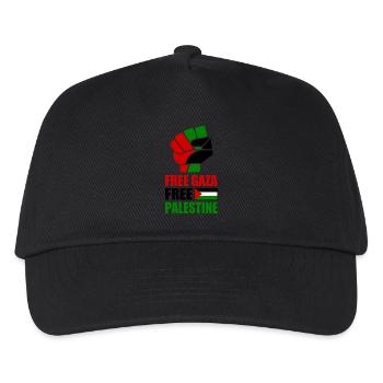 Free gaza Free palestine - Kids’ Baseball Cap - black - Front
