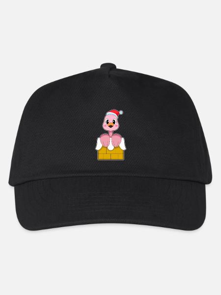 Flamingo Weihnachten Weihnachtsmütze - Kinder Basecap - Schwarz