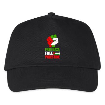 Free gaza Free palestine - Kids’ Baseball Cap - black - Front