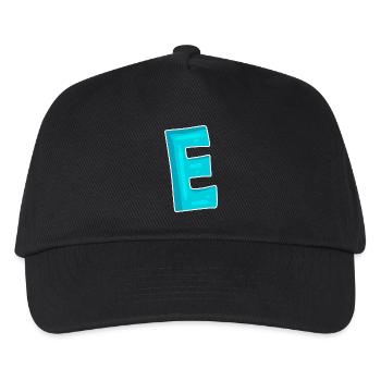 Letter E Initial Letter Characters - Kids’ Baseball Cap - black - Front