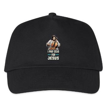Je joue du violoncelle pour Jésus - Casquette de baseball Enfant - noir - Devant