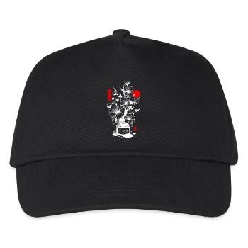 Japanese Cherry Ink - White - Kids’ Baseball Cap - black - Front
