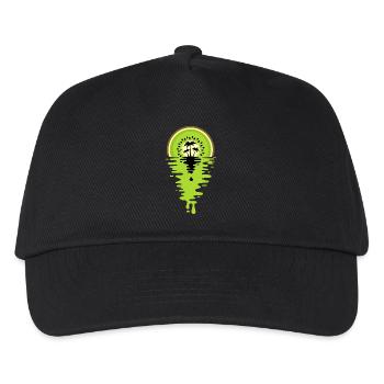 Sunset Kiwi Saft - Kinder Basecap - Schwarz - Vorne