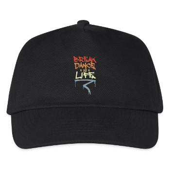 Le break dance, c’est la vie - Casquette de baseball Enfant - noir - Devant