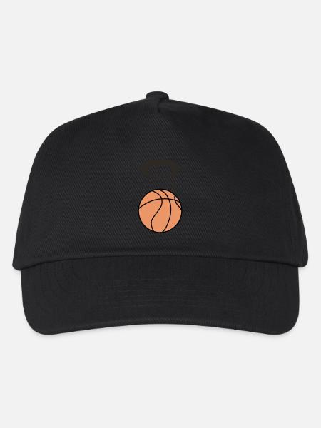 Basketball 5 0 Artboard 1 - Kids’ Baseball Cap - black