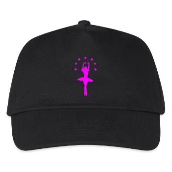 ballerina - Kinder Basecap - Schwarz - Vorne
