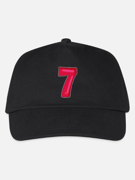 7 - Kinder Basecap - Schwarz
