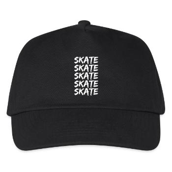 Skate - Kinder Basecap - Schwarz - Vorne