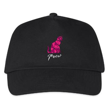 Cats Geometric - Kinder Basecap - Schwarz - Vorne