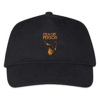 I'm a cat person - Kids’ Baseball Cap - black - Front