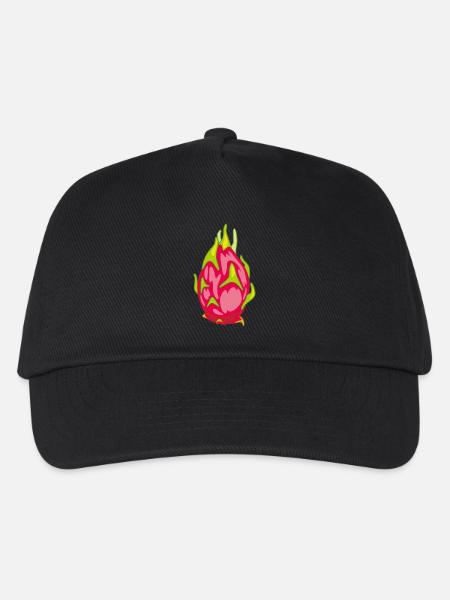 Pitaya Drachenfrucht - Kinder Basecap - Schwarz