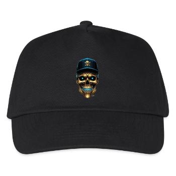 Urban skull baseball cap - Kids’ Baseball Cap - black - Front