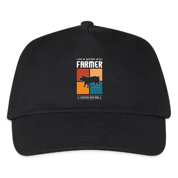 Farmer - Kinder Basecap - Schwarz - Vorne