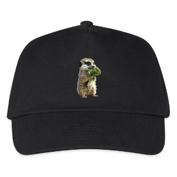Erdmännchen - Kinder Basecap - Schwarz - Vorne