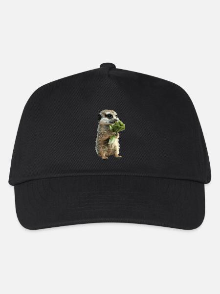 Erdmännchen - Kinder Basecap - Schwarz
