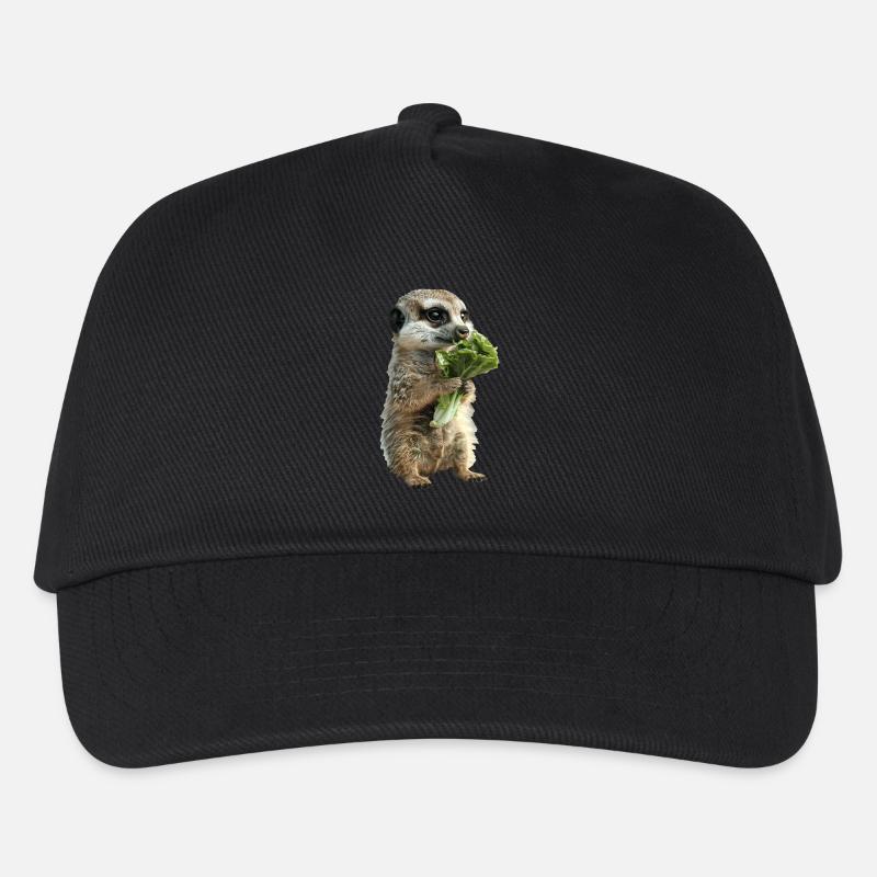 Erdmännchen - Kinder Basecap - Schwarz