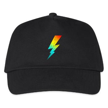 Bolt Lighting Classique des années 80 - Casquette de baseball Enfant - noir - Devant