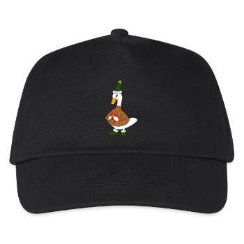 Weihnachts-Ente - Kinder Basecap - Schwarz - Vorne